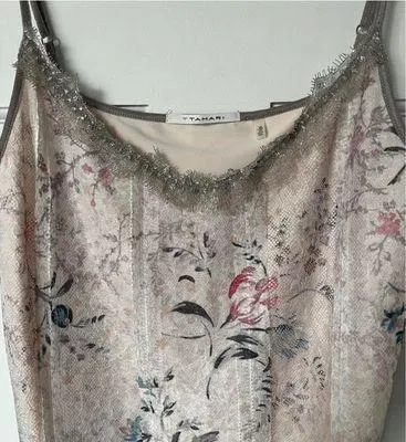 Floral Lace Slip Dress - Image 7