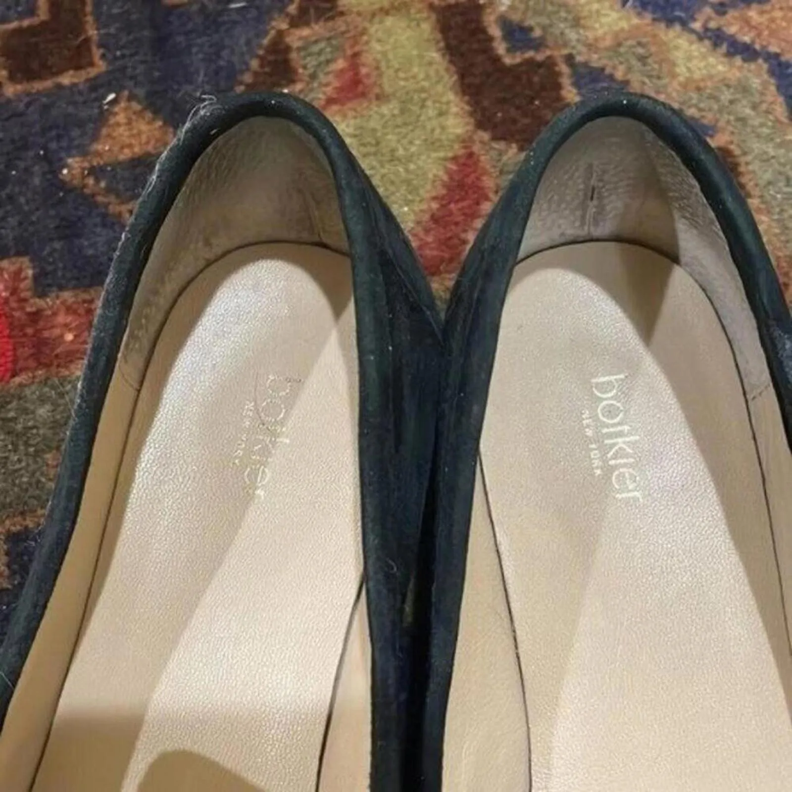 Botkier Violet Black Animal Printed Loafer Shoes Flats Work Career - Image 6