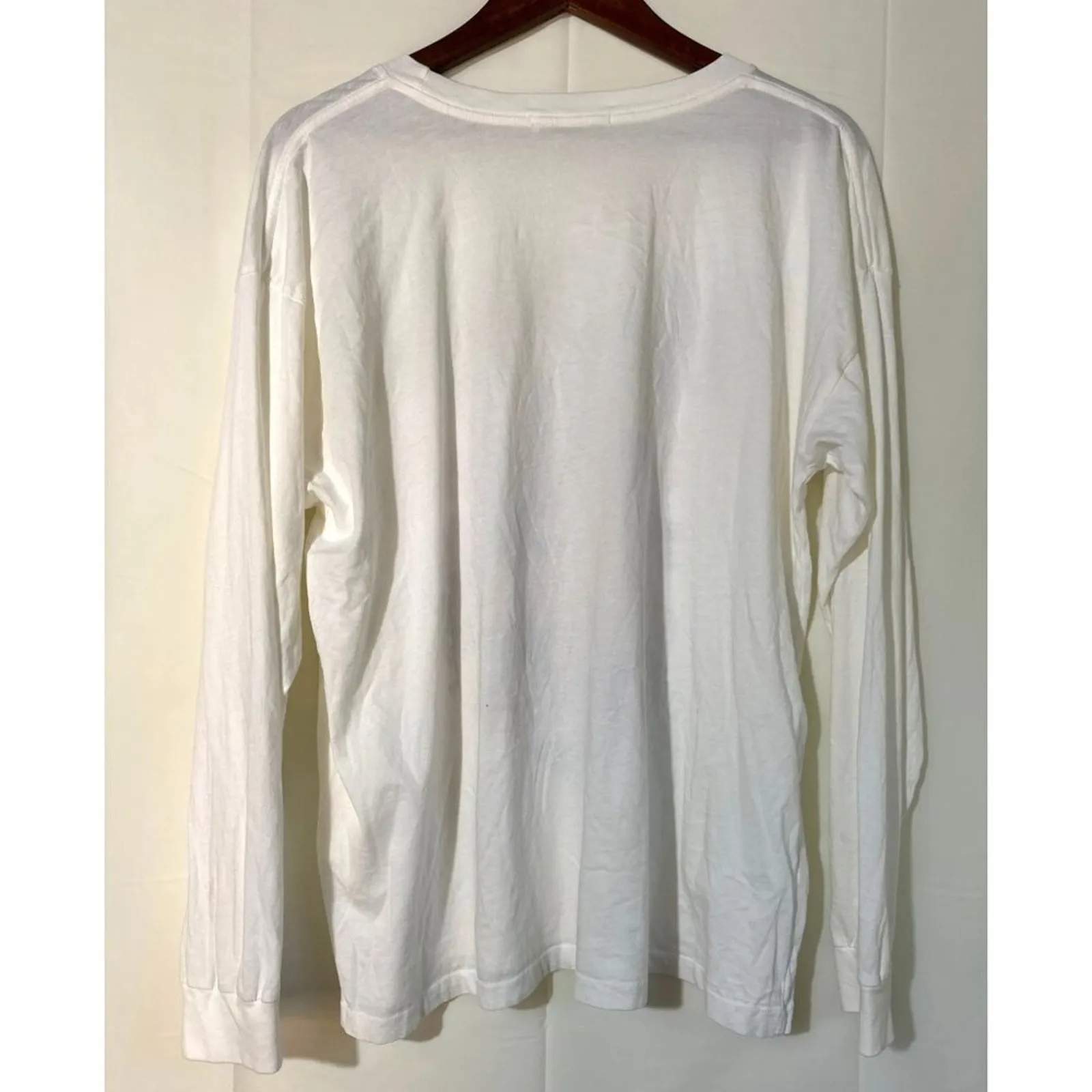 Daydreamer Def Leppard Medium Hysteria Oversized Graphic Tee White - Image 4