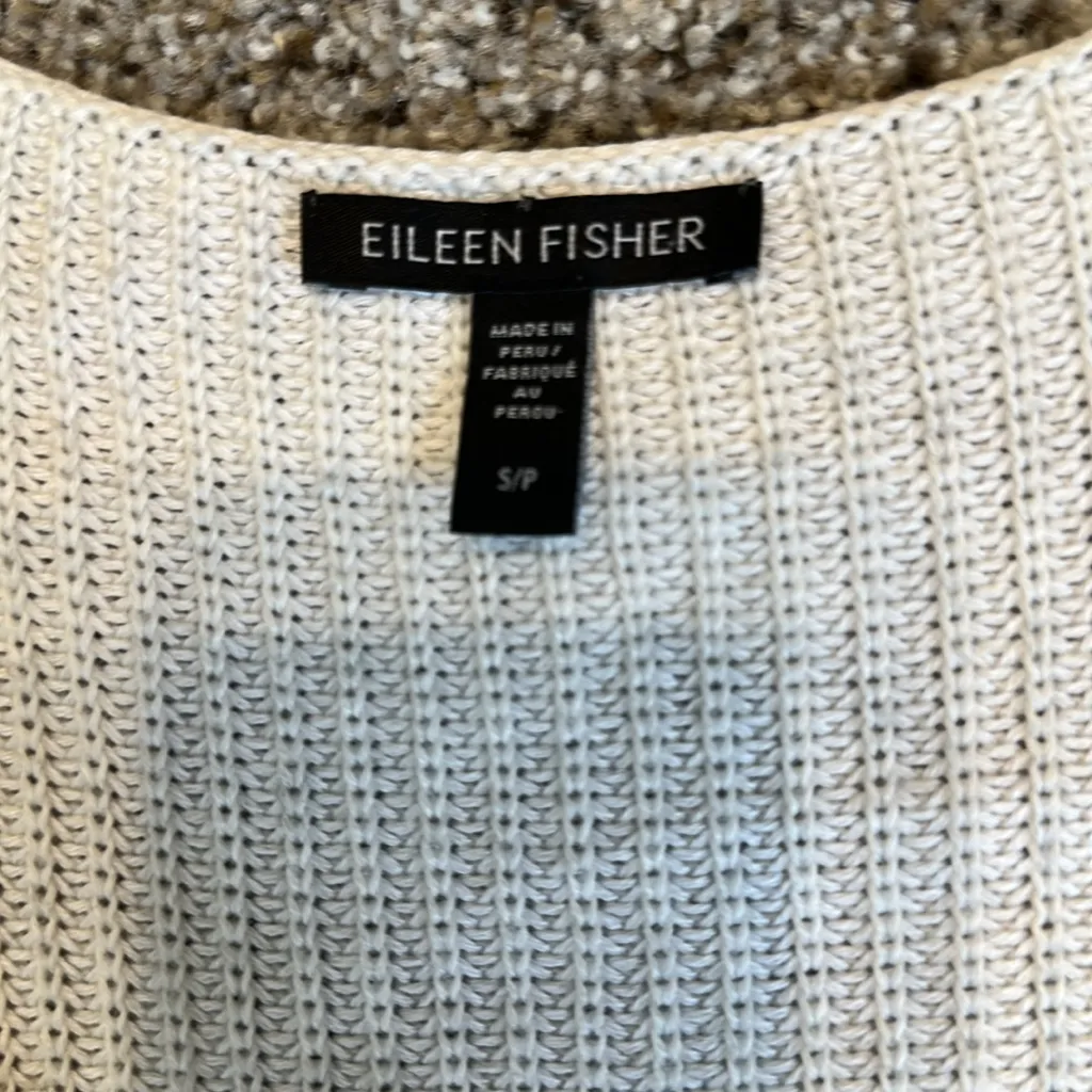 Eileen Fisher Ribbed V-neck Sweater Tank, S/P, EUC - Image 6