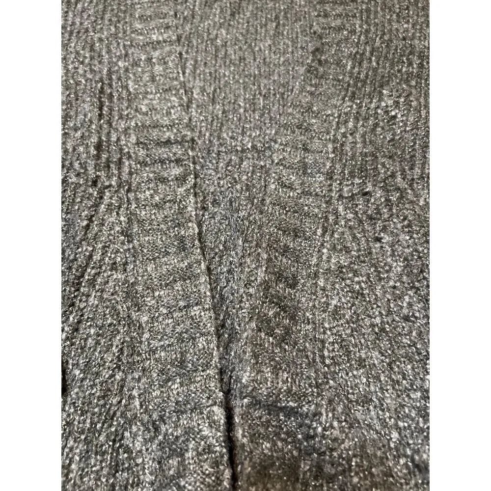 Wonderly Black Textured Knit Cardigan Sweater Open Front Size 2X - Image 3