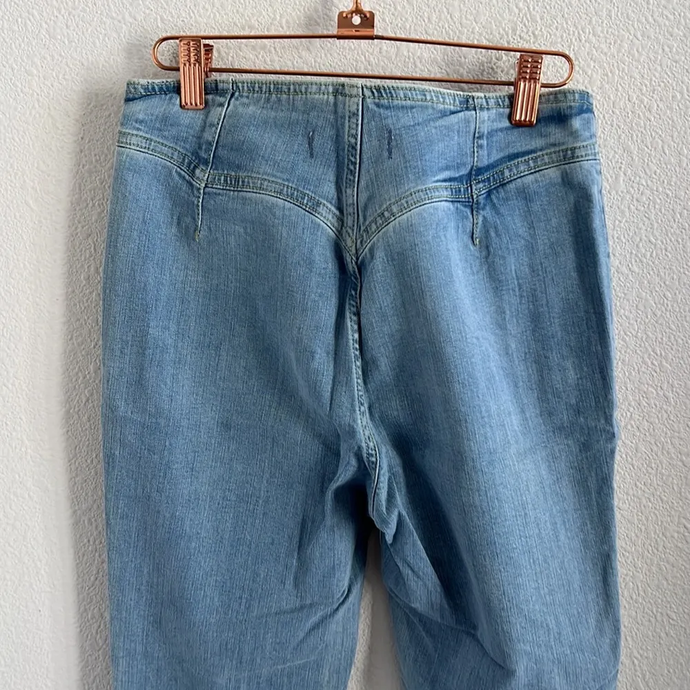 Free People We The Free Tex Slim High Rise Button Fly Jean 28 - Image 4