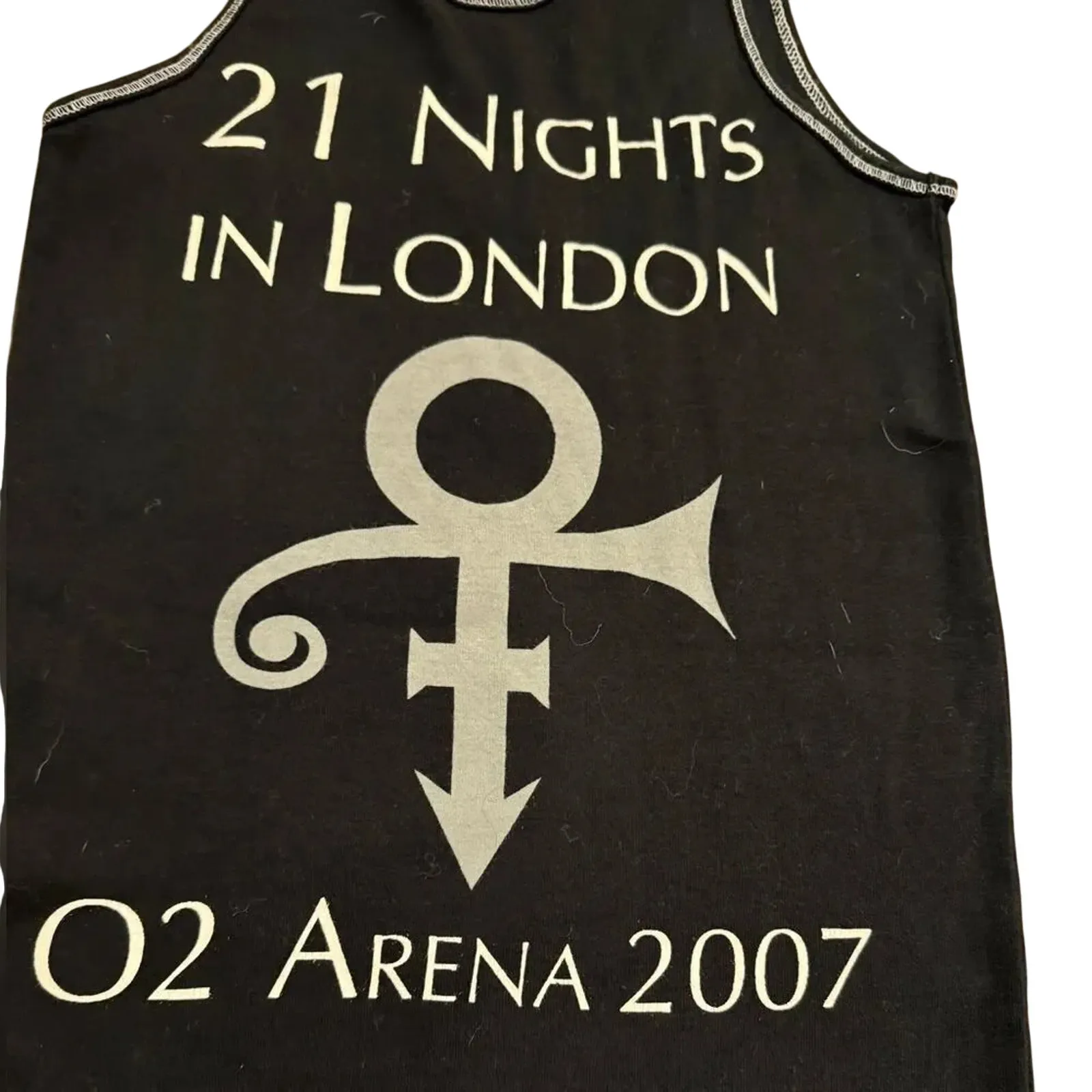 Prince London 2007 Black Tank White Topstitch, Size S/M, Rare Vintage - Image 6