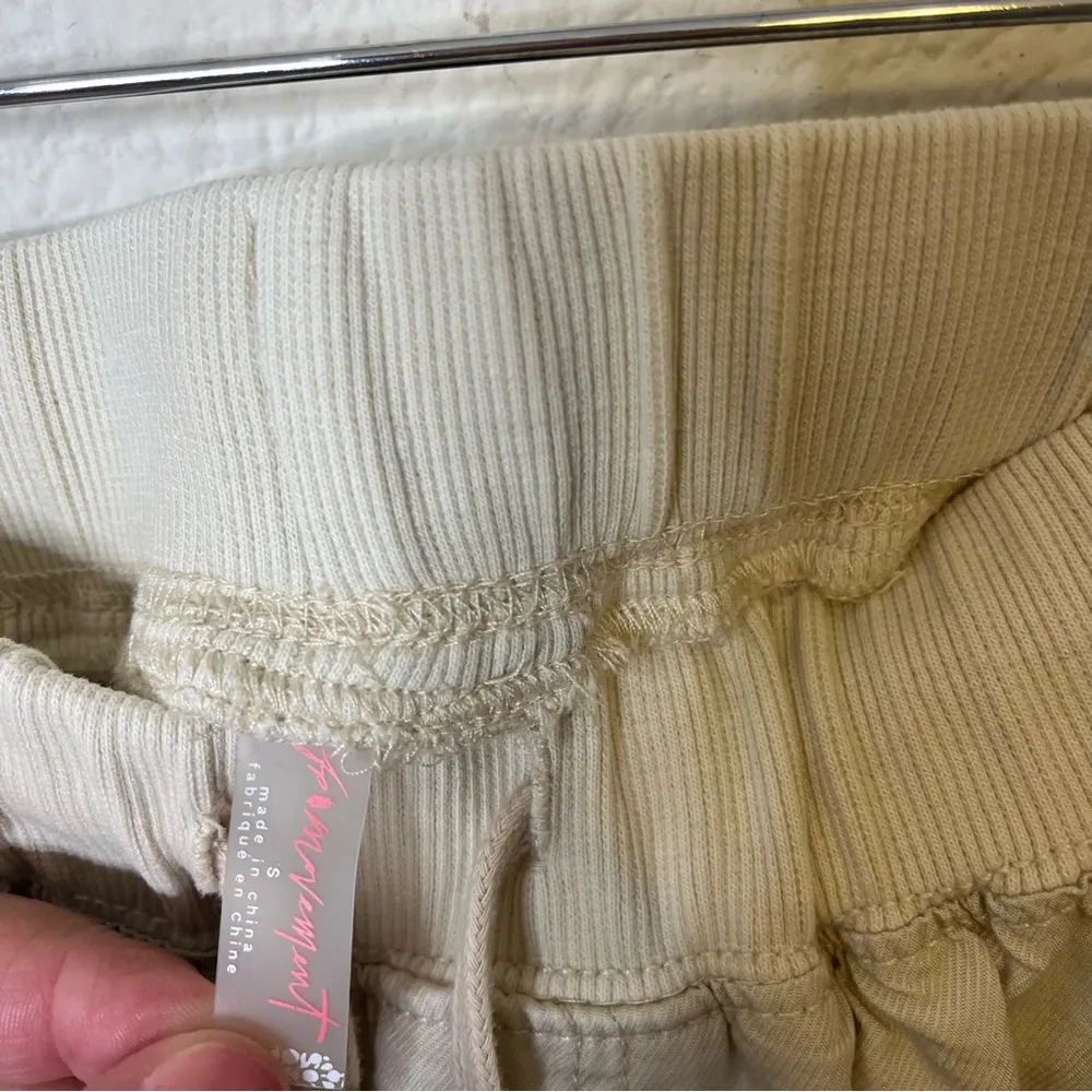 Free People Movement Full Court Ivory Jogger Pants Womens Size S - Image 8