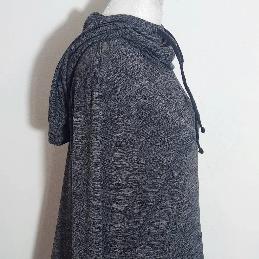 Mono B Charcoal Gray Pullover Hoodie Size Large Dark Gray Activewear Top - Image 4