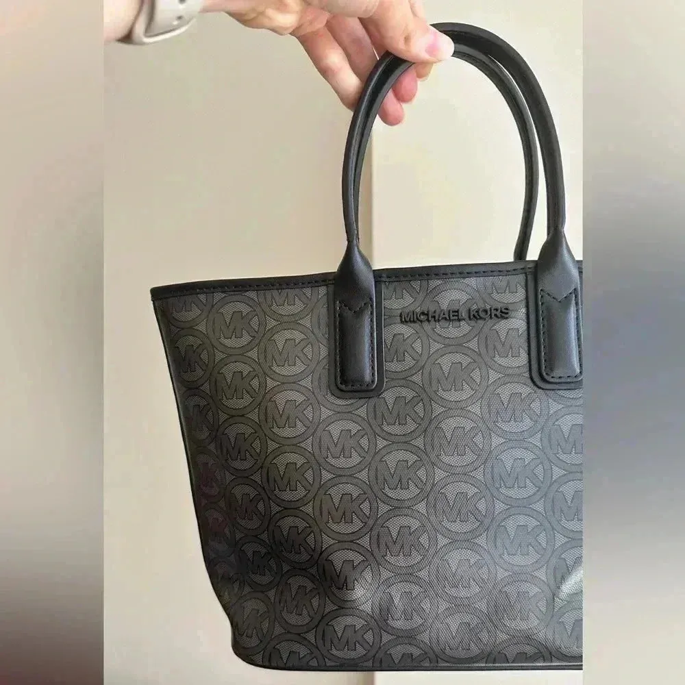 MICHAEL KORS Jodie Small Logo Jacquard Tote Bag Small Tote - Black MSRP $348 NWT - Image 7