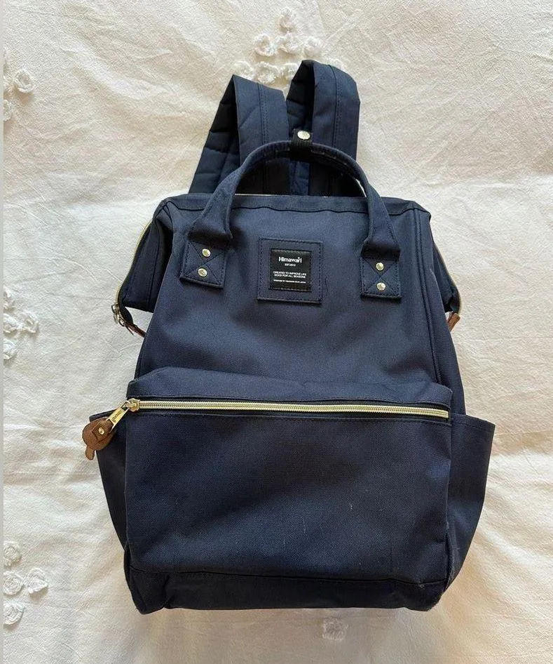 Himawari Laptop Travel Backpack With USB Charging - Navy - Large - Image 10