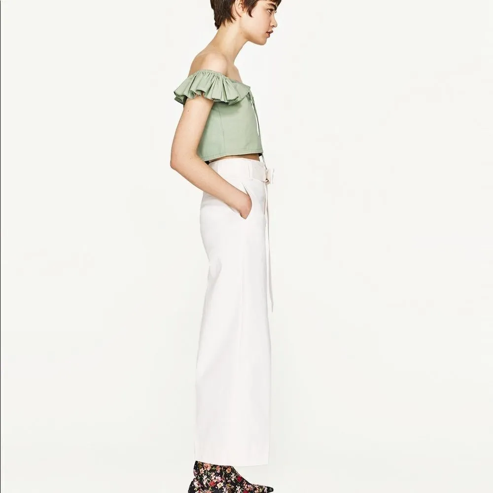 ✨ ZARA
Frilled crop top✨  - Image 8