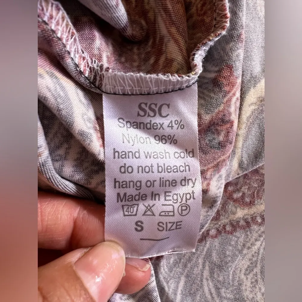 Simply Southern Casual Floral Dress Pink White Pom Pom‎ Hem Elastic Neck Sz S - Image 12