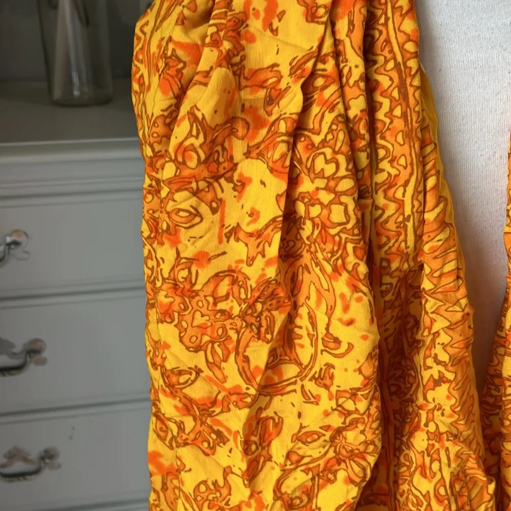 Wrap Colorful Bright Yellow Orange Fringe Gypsy Hippie - Image 5