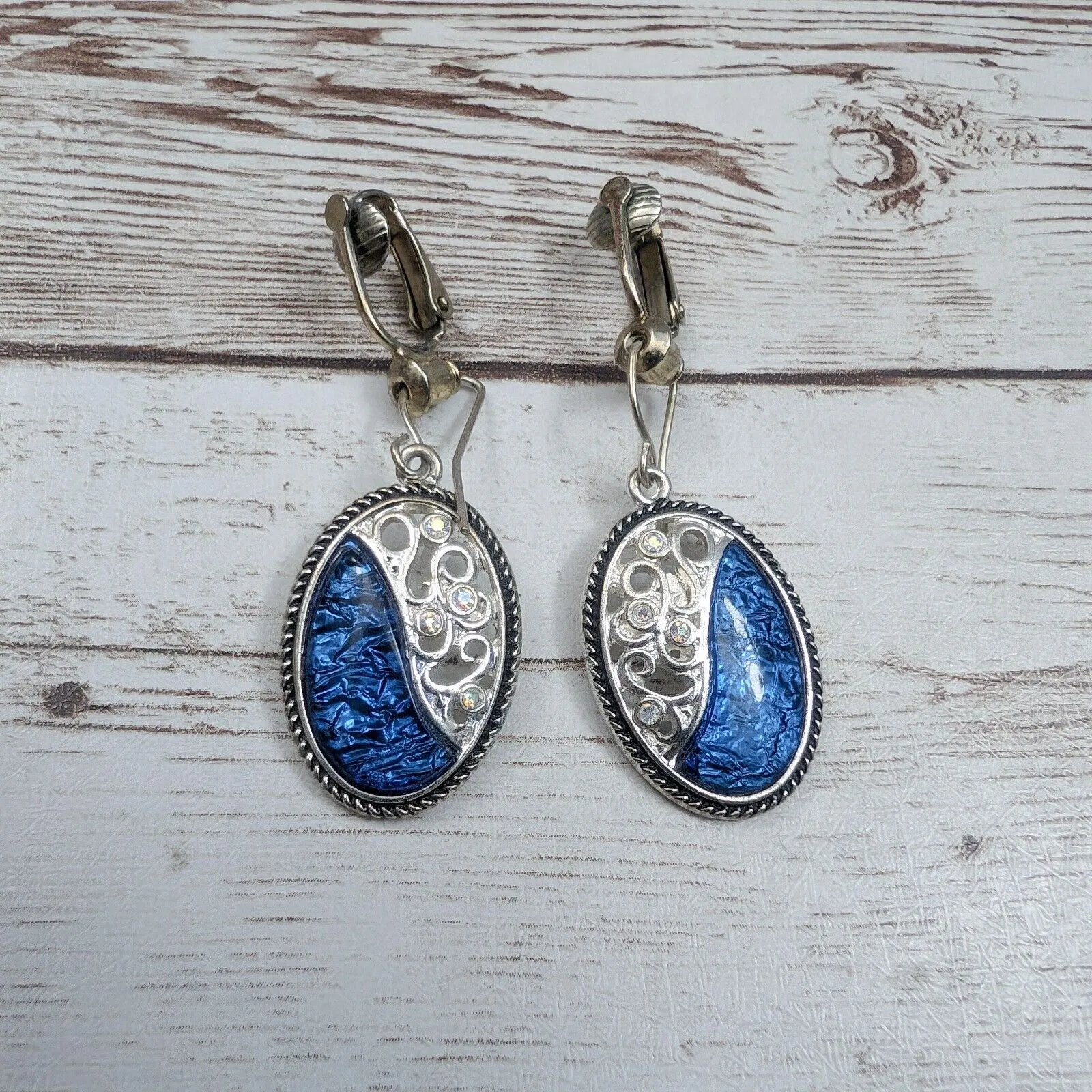 Vintage Clip On Earrings Converted from Pierced Earrings - Image 3