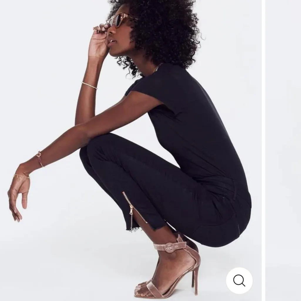 Mother The Stunner Double Zip Ankle Step Fray Not Guilty Black Size 27 - Image 4