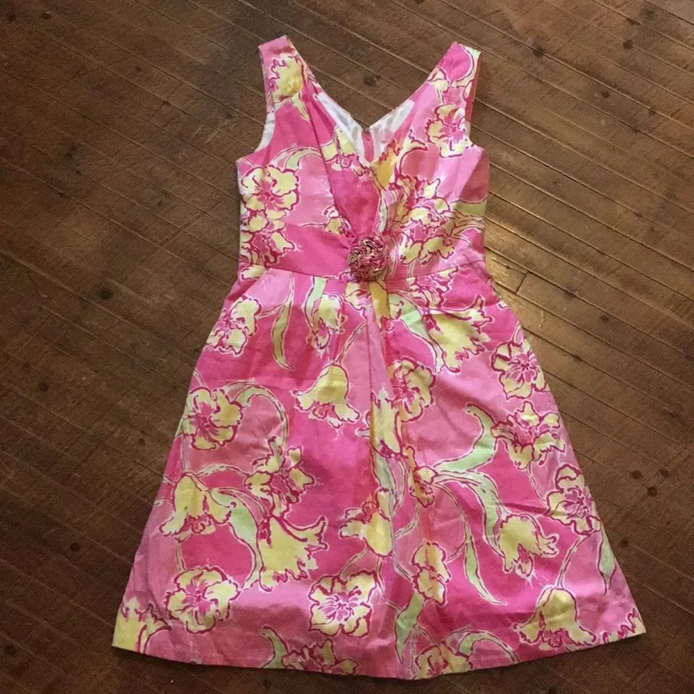 Lilly Pulitzer Parker  in Hotty Pink size 4 designer dress - Image 3