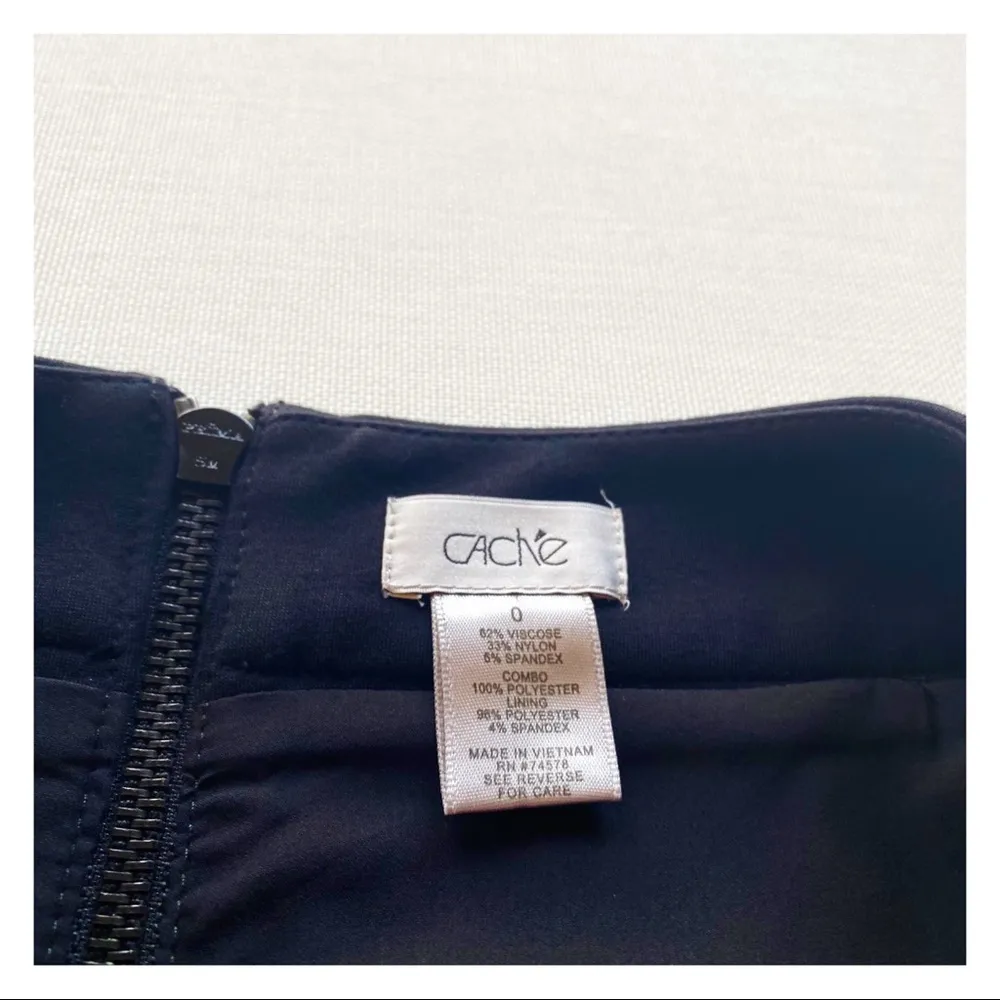 Cache Ponte Bodycon Black Pencil Skirt - Image 7