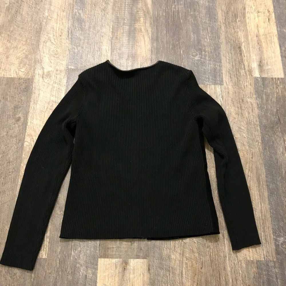 Escapade suede and‎ leather zip up sweater - Image 4