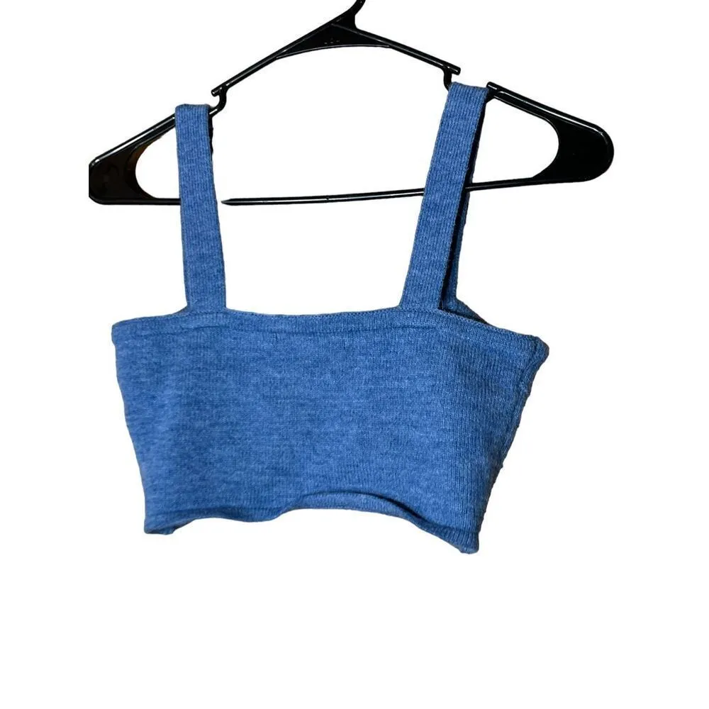 Lulus  Blue Knit Bralette Size Small - Image 5