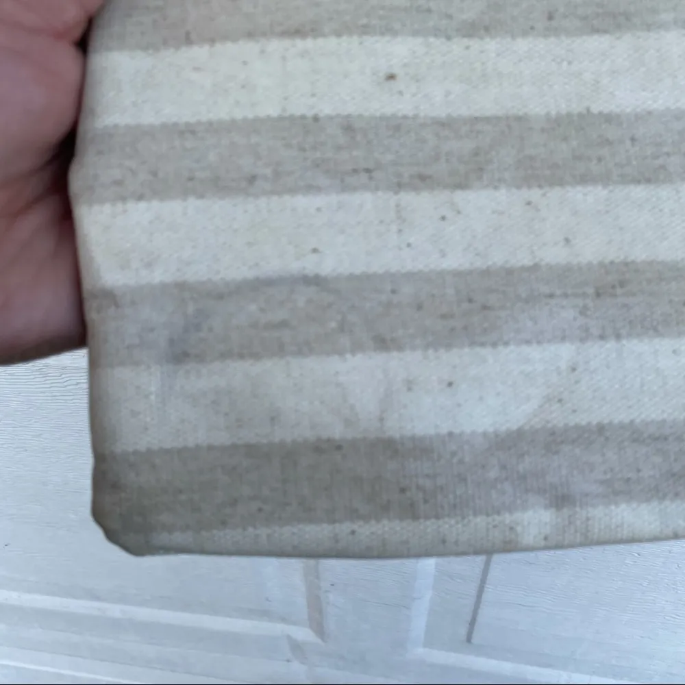 Fossil Women’s Purse Beige Stripe Crossbody Adjustable Strap - Image 8