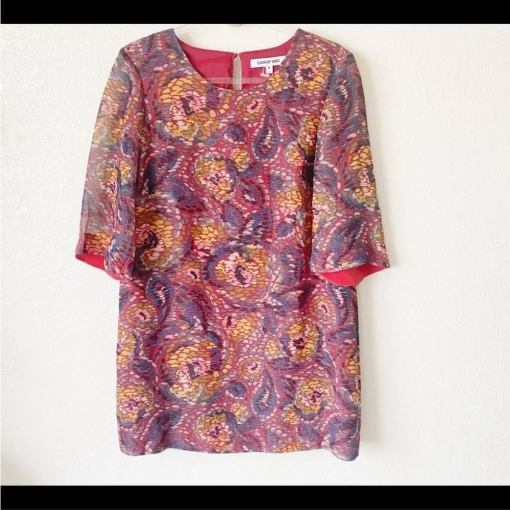 Elizabeth & james Mallory silk mini dress small - Image 5