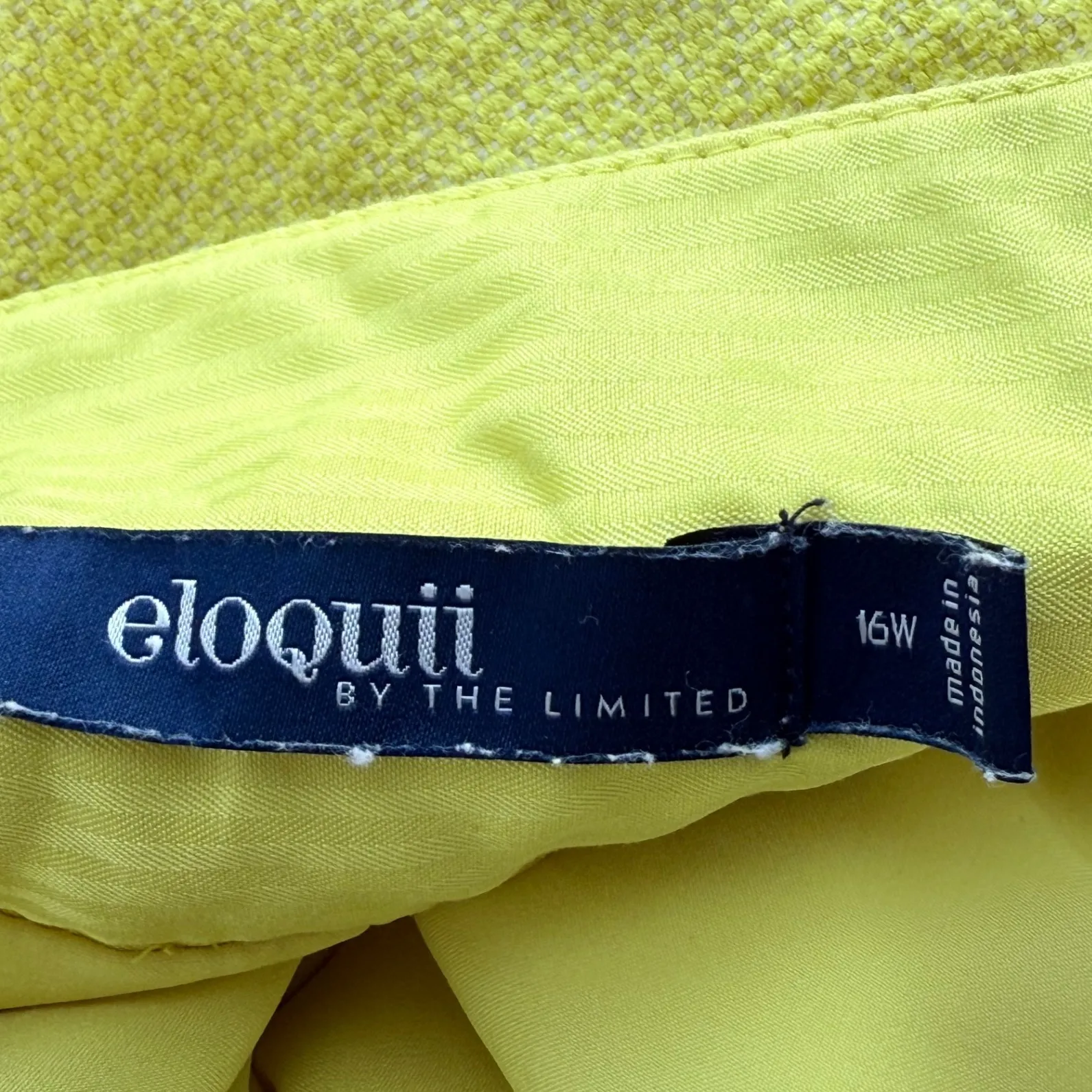 A5 Elegantly Detailed Eloquii The Limited Skirt, Plus Size, Yellow, Career Party - Image 2