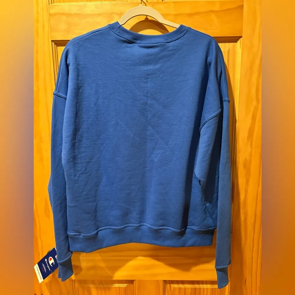Champion NEW Womens Large Blue Powerblend
Fleece Crewneck Sweatshirt - Image 5
