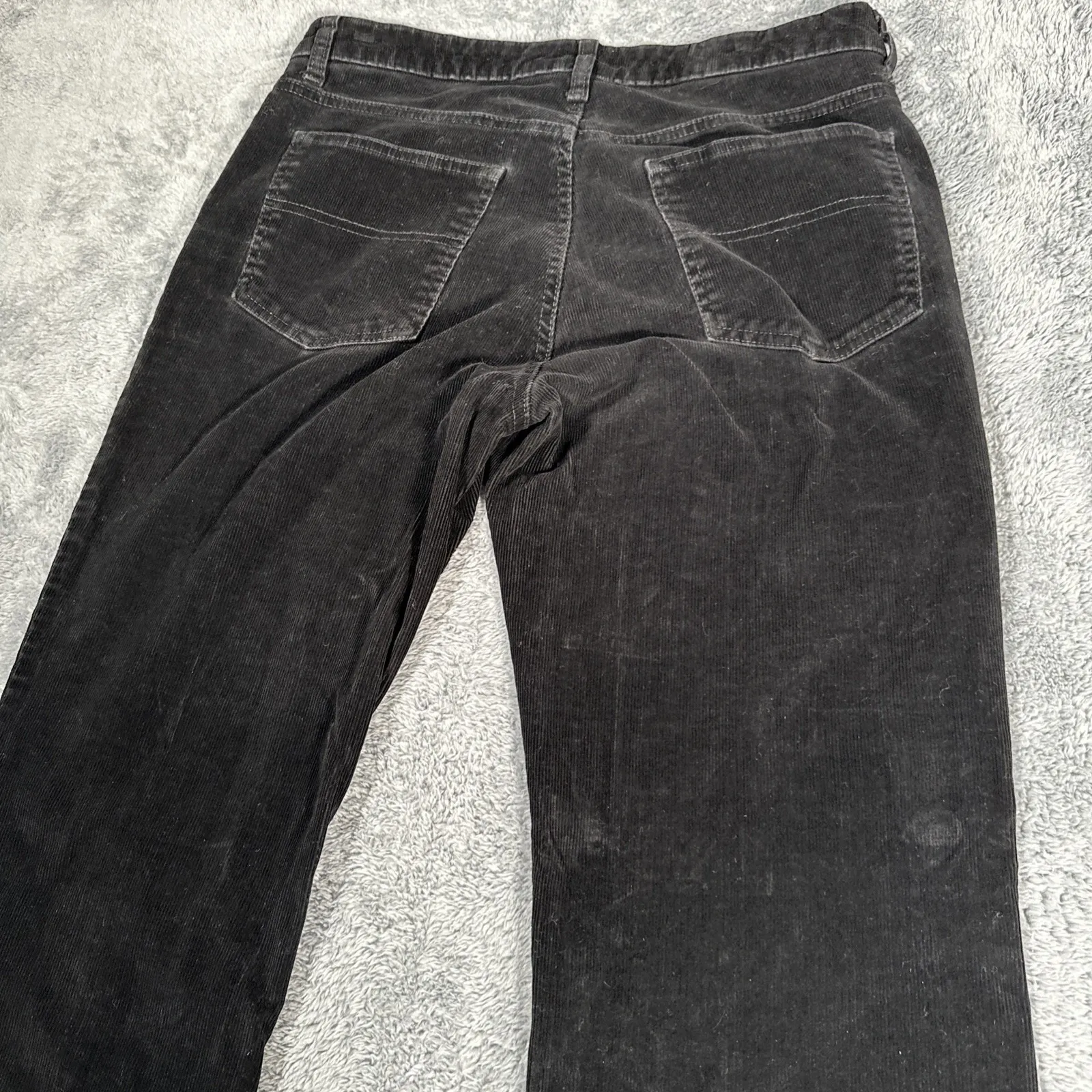 Polo Jeans Company Pant Woman 10 32x32 Black Corduroy Academia Heritage 90s Y2K - Image 12