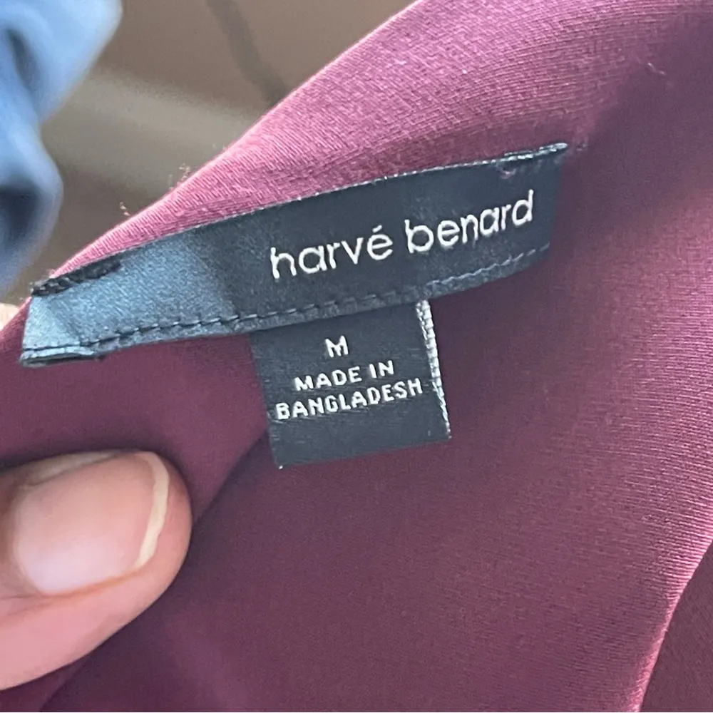 HARVE BENARD | Burgundy Waterfall Lapel Duster Sz M - Image 7