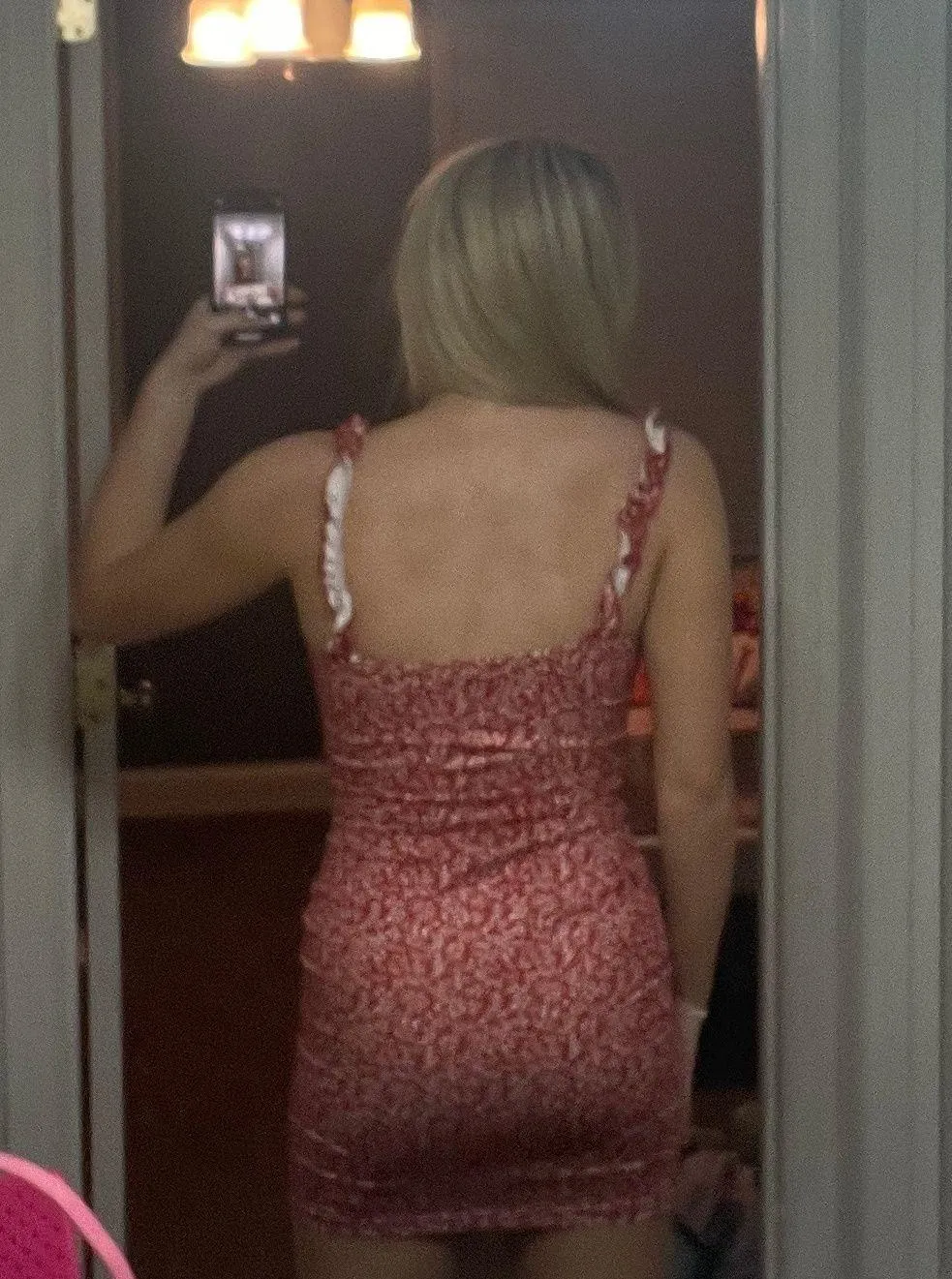 red floral dress - Image 2