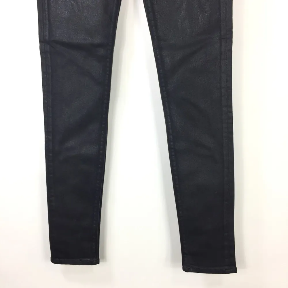 Hudson Nico Mid Rise Super Skinny Wax Coated Jeans 25 - Image 7