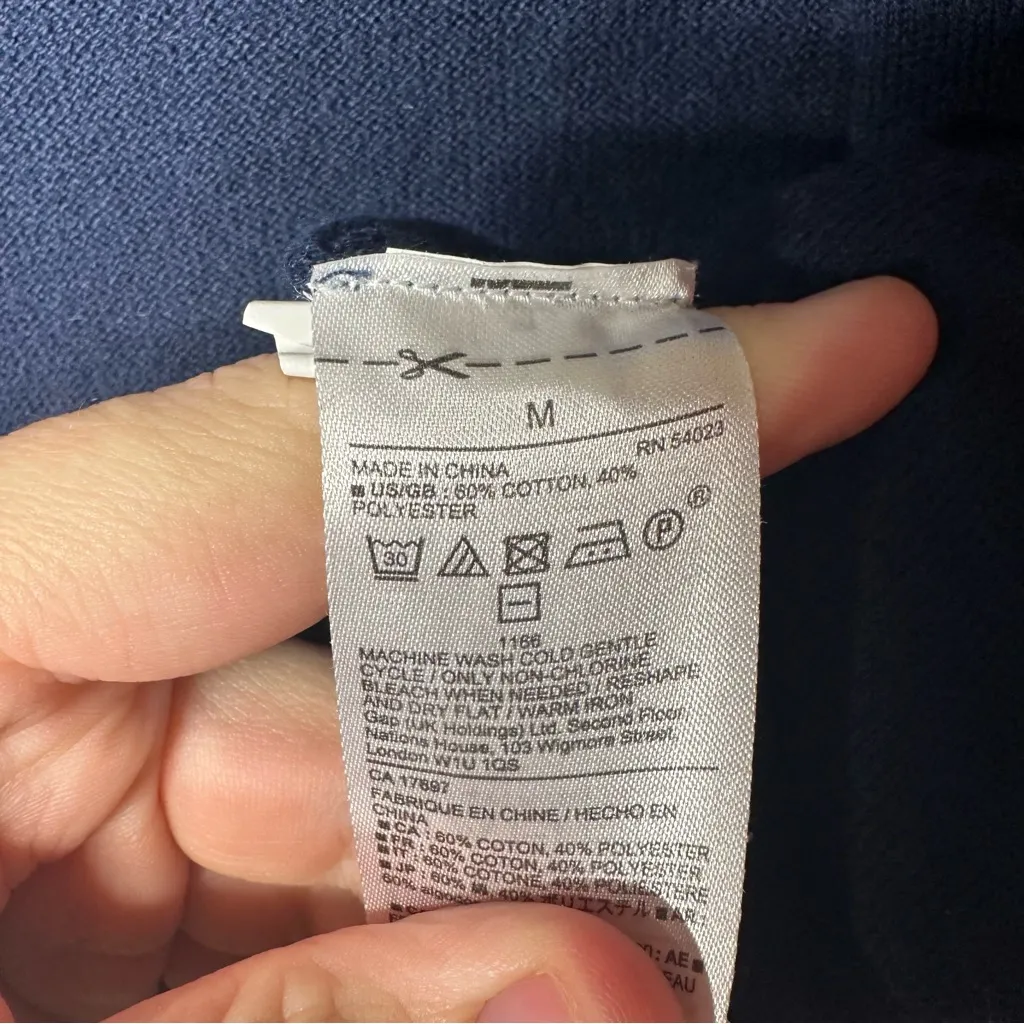 Women's Black Open Front Cardigan gap medium - Image 6