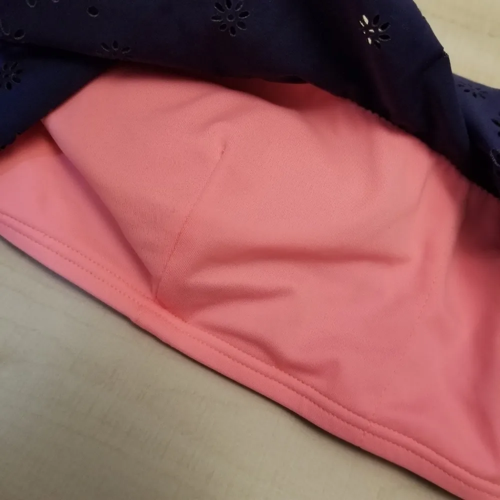 {M} PINK Victoria's Secret Bandeau Flounce String Bikini TOP ONLY - Image 4