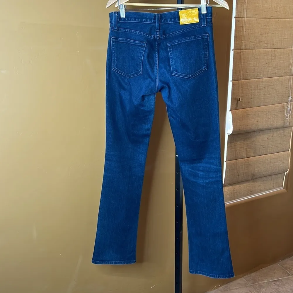 Ralph Lauren 380 Yellow Label Blue Bootcut Jean Size 28 - Image 4
