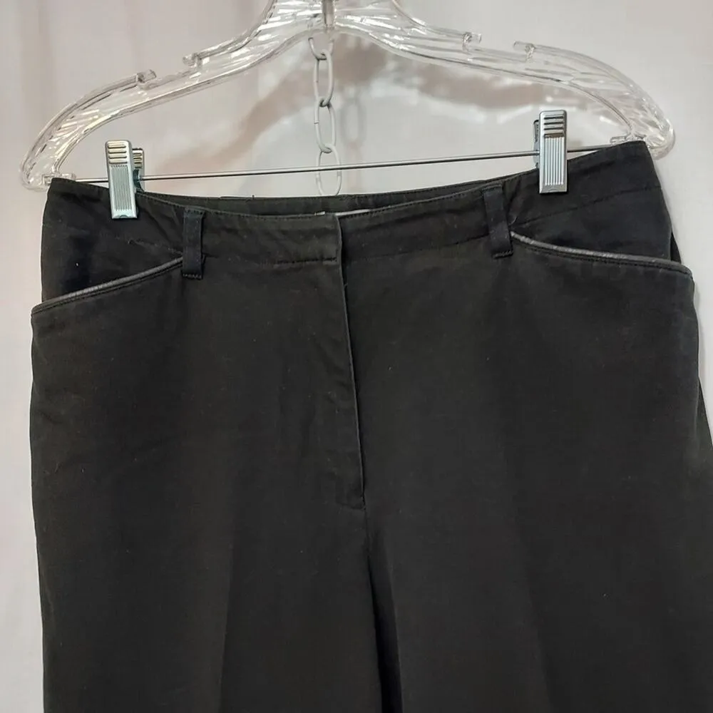 Jones New York Sport Stretch Black Denim Straight Leg Mid Rise Jeans Pants - Image 6