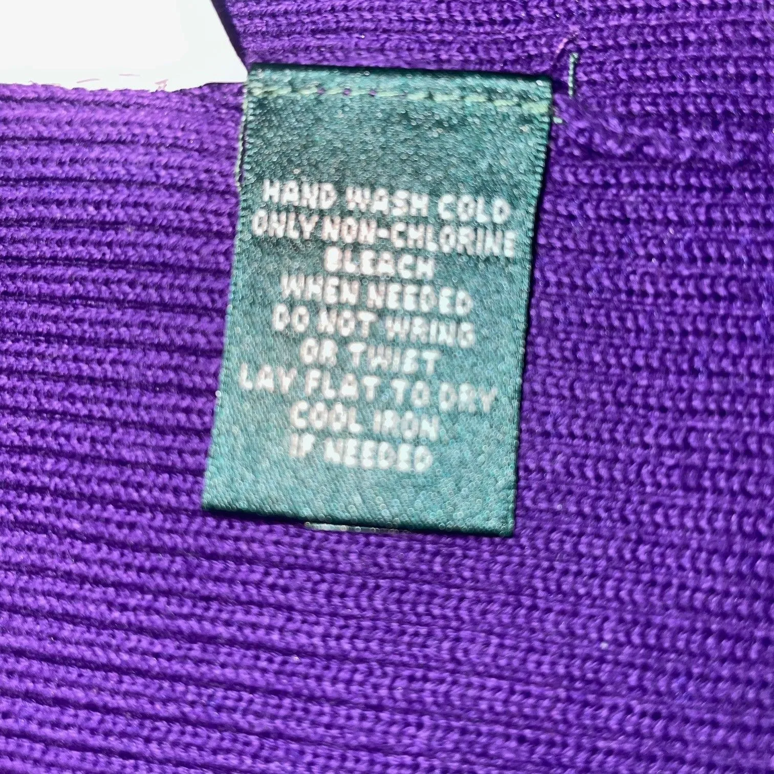 Lauren Ralph SZ LARGE  Purple & Black Cardigan Old Money Luxe - Image 12