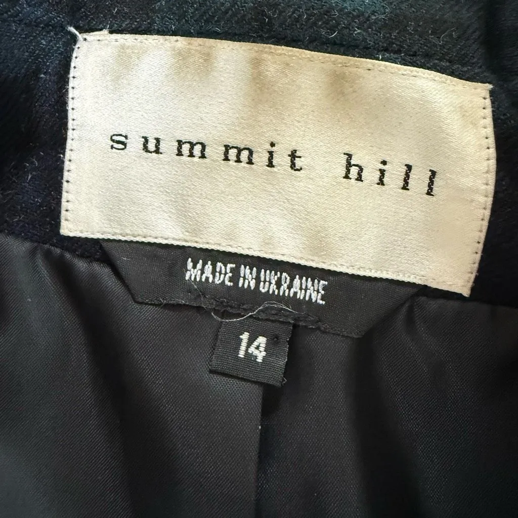 Vintage Summit Hill Wool Blackwatch Plaid Blazer 14 Blue - Image 5