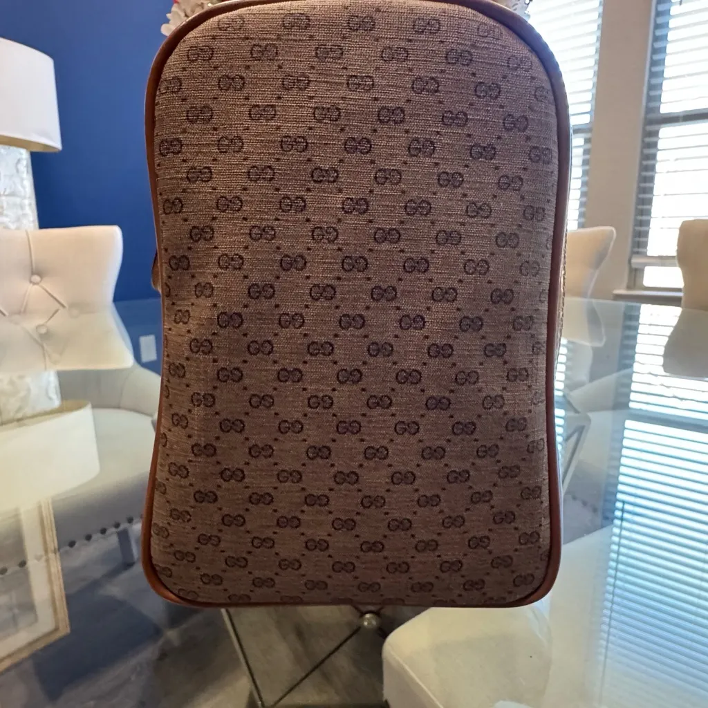Gucci Brown Monogram Tote Bag - Image 4