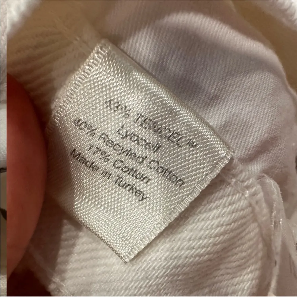 REFORMATION Cherry Skirt Cutoff Denim White 27 - Image 7