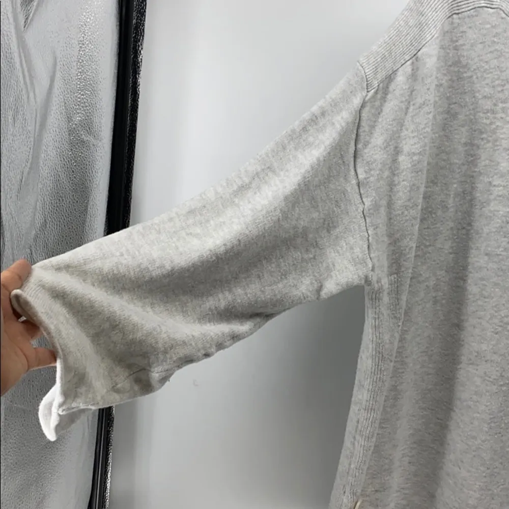 Terra & Sky grey hi lo 3 quarter sleeve sweater coastal Grandma - Image 3