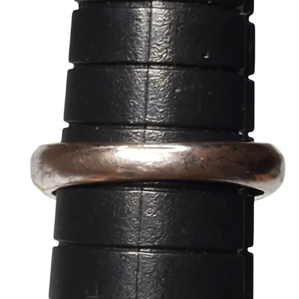 Round Cut CZ Stone Lotus Flower Engagement Ring Silver Tone Size 6 - Image 5