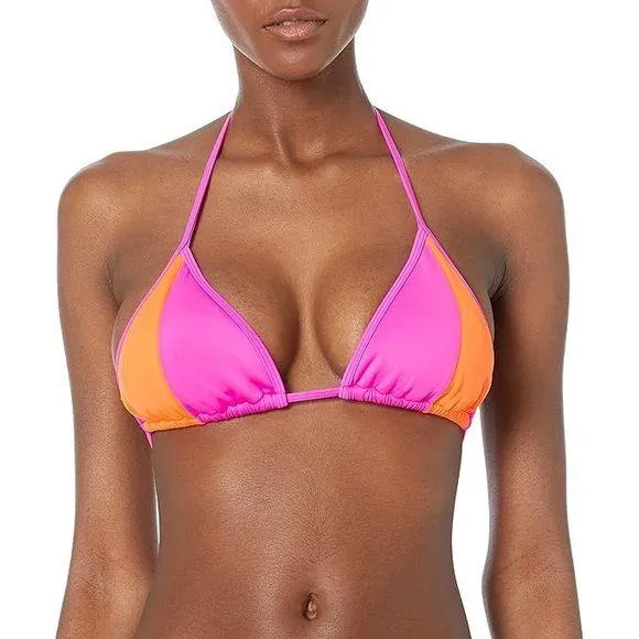 NWT Body Glove Dita Triangle Slider Bikini Top - Flamingo Pink - S - Image 1
