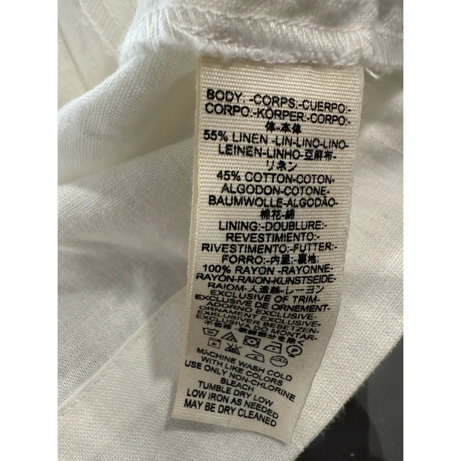 Free‎ People Carolina Linen Button Front Sun Dress White 6 - Image 7