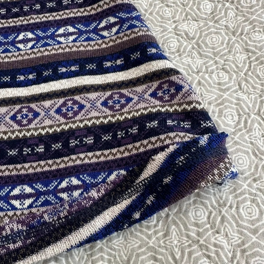 Free People Nordic Fair Isle Sweater Dress Sleeveless Wool Blend Size S - Image 9