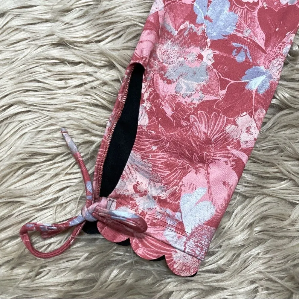 Daily practice anthro floral tie leggings XS - Image 4