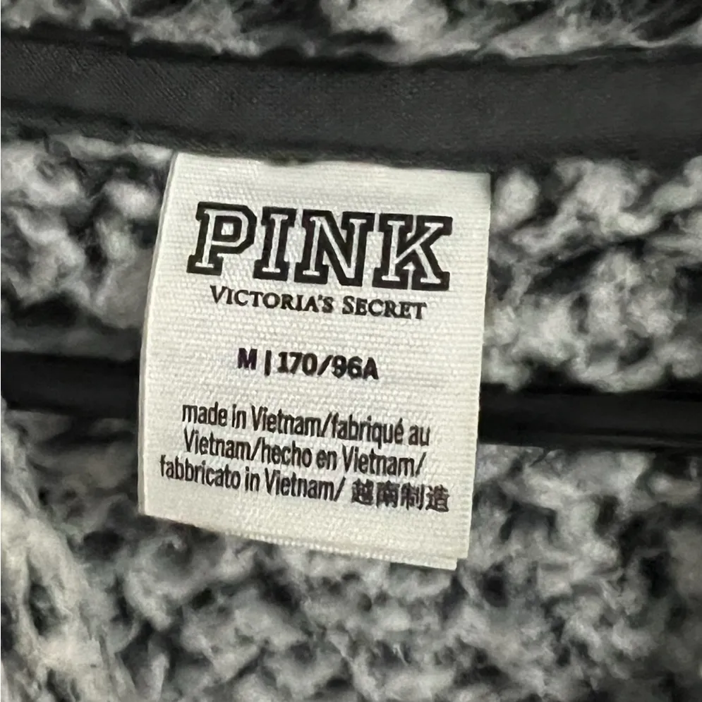 PINK Victoria's Secret Cozy Gray Cowl Neck Sweater - Image 3