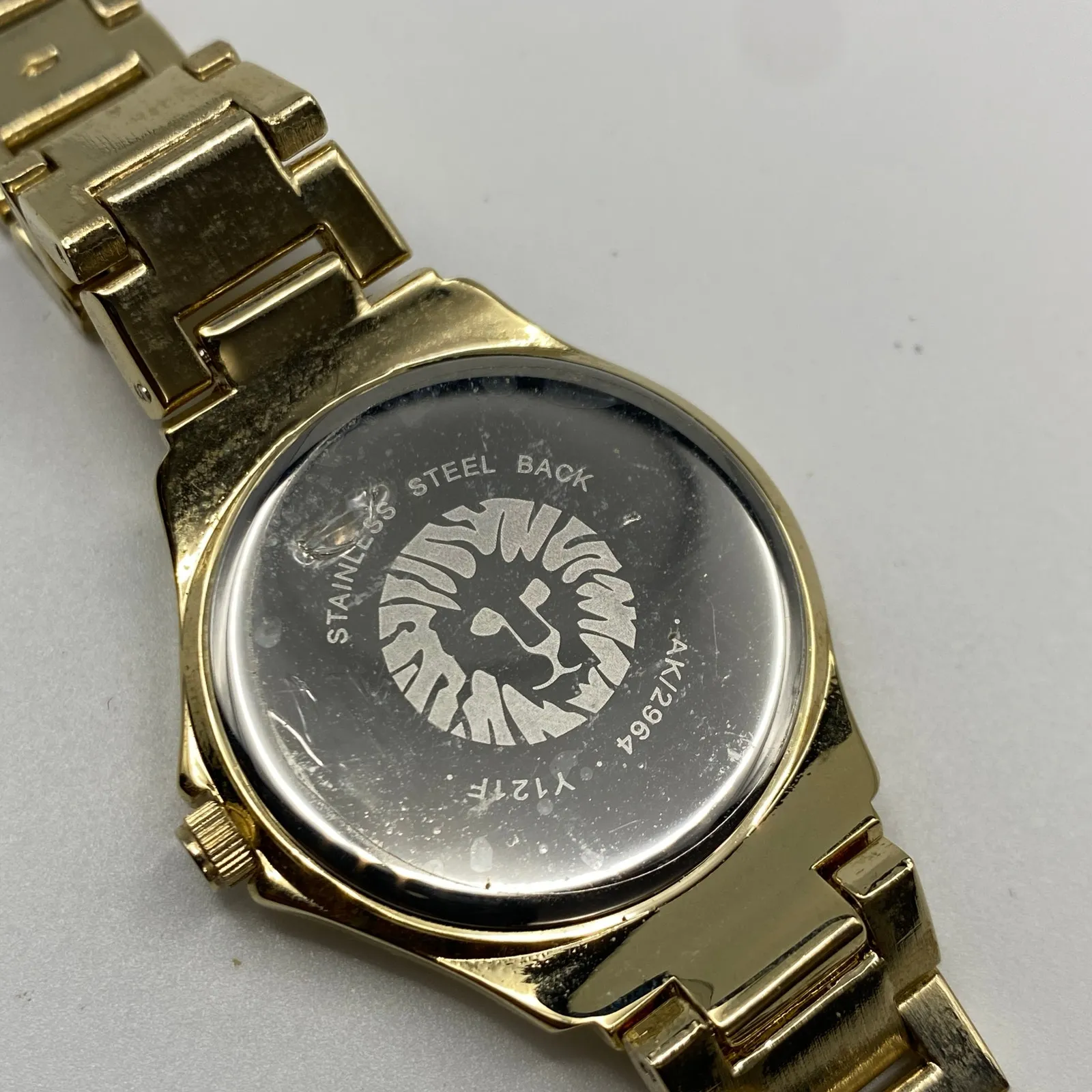 Anne Klein Gold Tone Stainless Steel Watch Working New Battery - Image 4