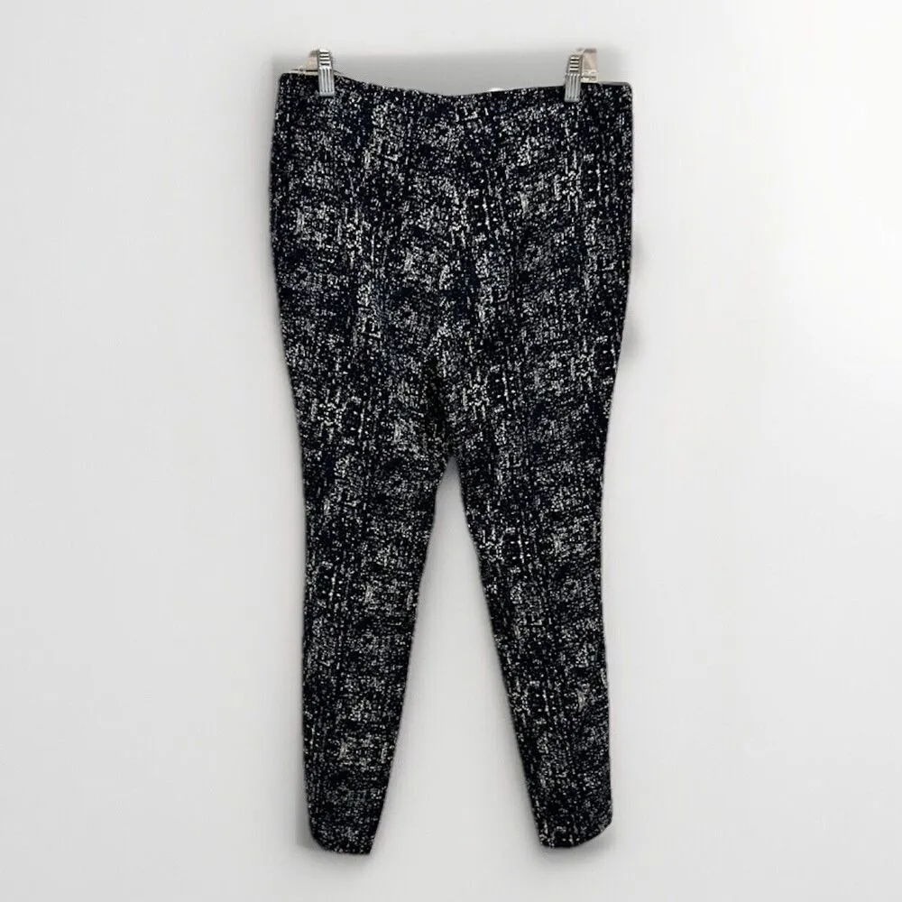 Kenar  Women's Blue Geometric Print‎ Patterned Trouser Pants Size 6 - Image 4