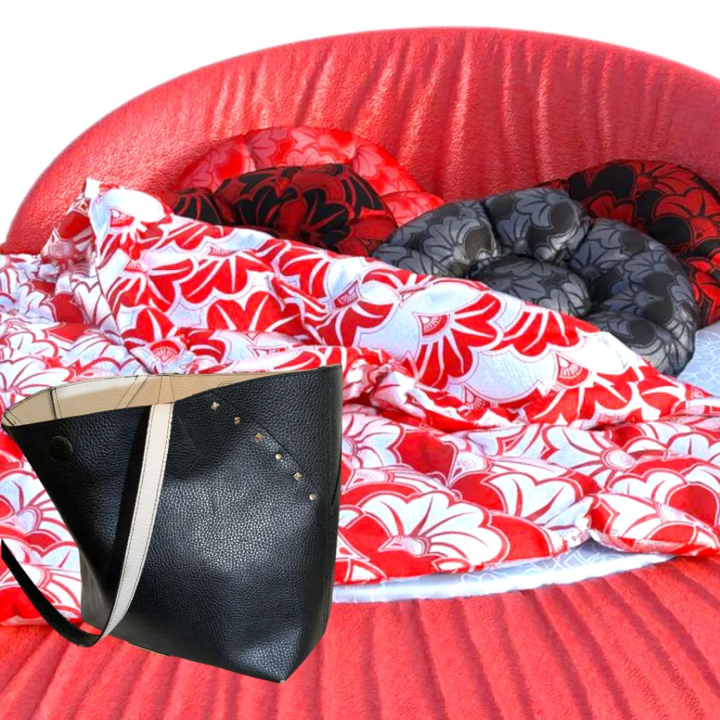 New York Jones Black Tote With Silver Stud Accents - Image 4