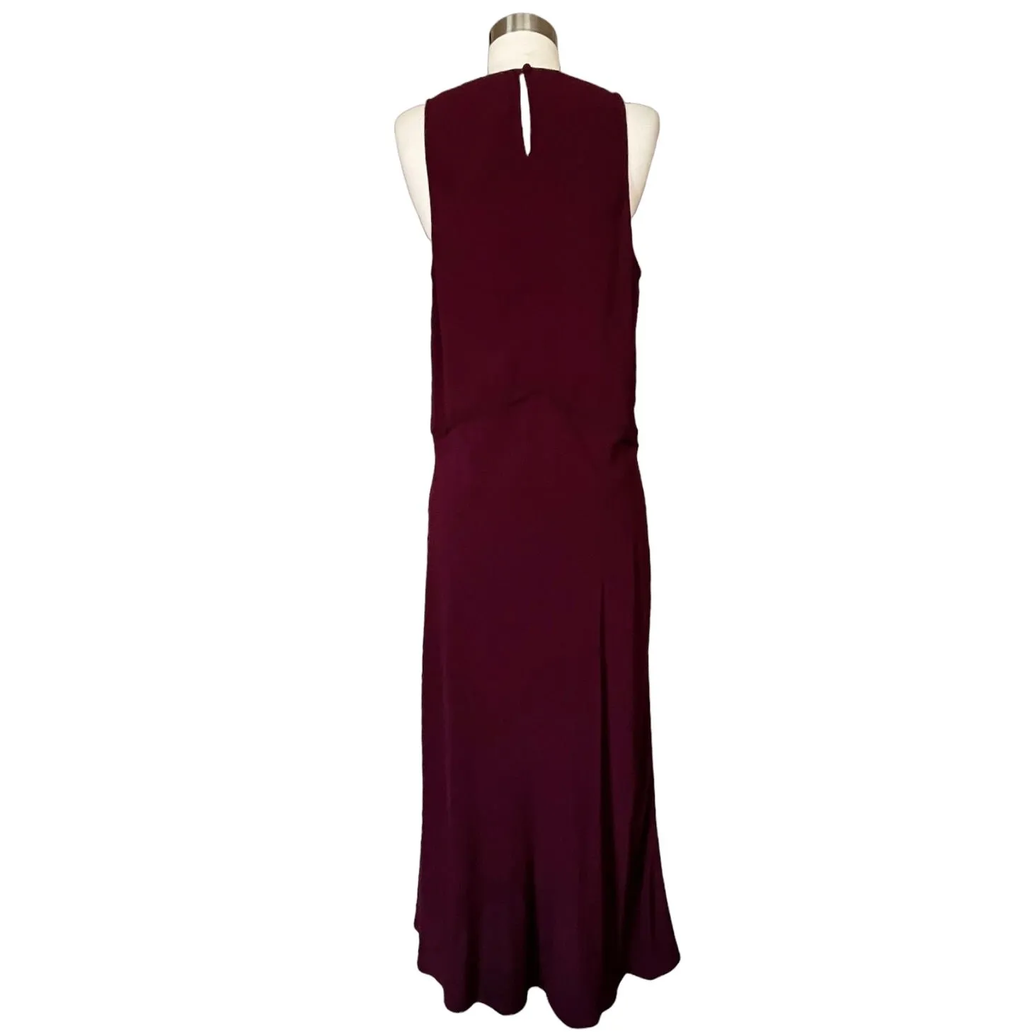 MARC JACOBS Halter Cowl Neck Dress Maxi Sleeveless Shift Wine Burgundy 6 NWT - Image 3