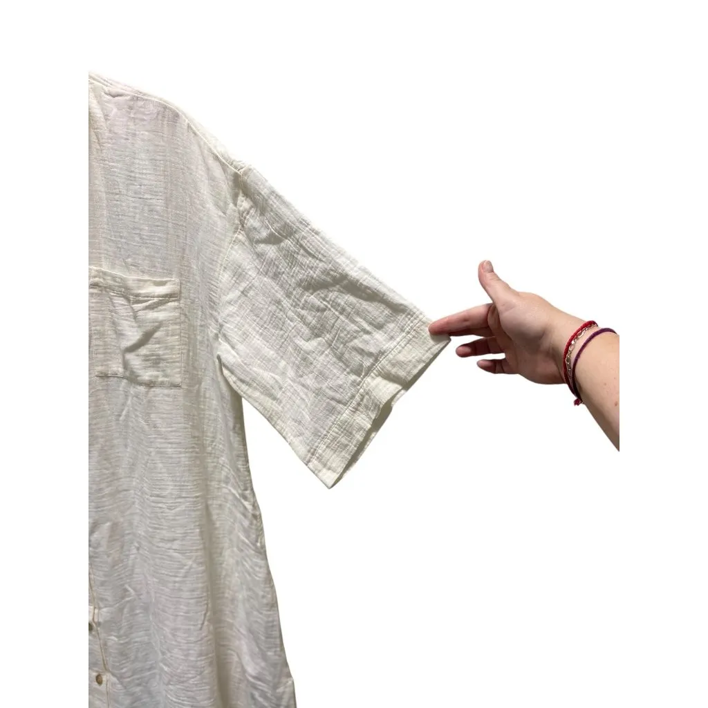 Madewell Lightspun Cover-Up Maxi Dress Cream Size XL NWT - Image 10