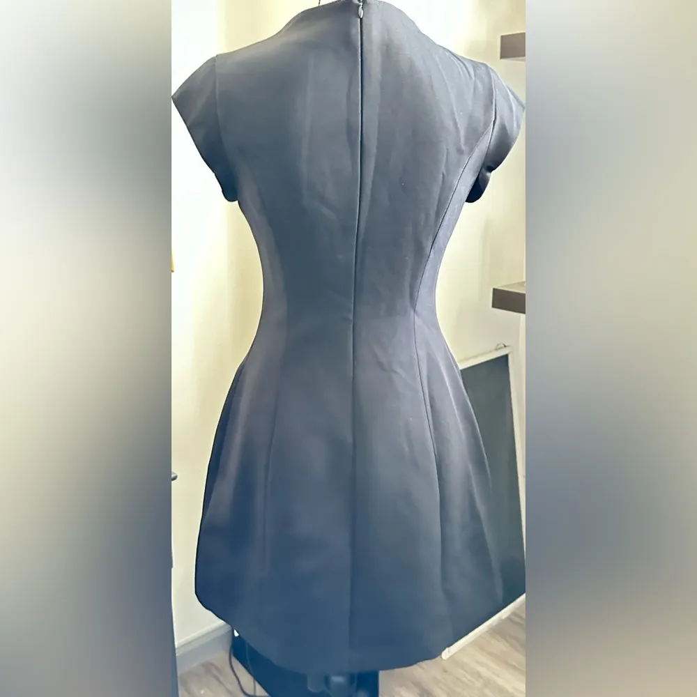 🆕 NWT A LINE FULLY LINED Elegant Black Dress SZ SMALL - Image 4