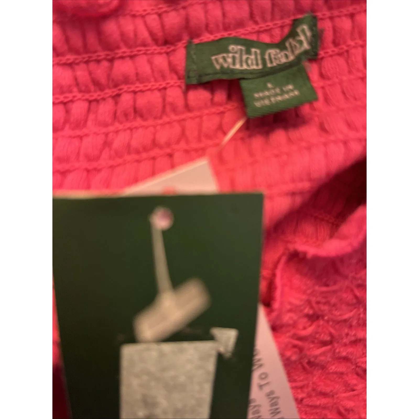 Wild Fable Women's Dress Top Skirt Blouse Multiple Ways To Wear Size L Pink Size L - Image 2